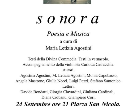 SONORA – Poesia e Musica – Acuto (Fr)