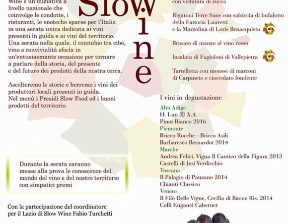 CENTO CENE SLOW WINE – Fiuggi (Fr)