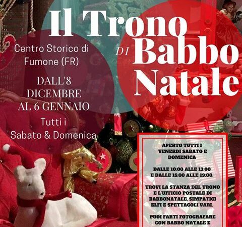 IL TRONO DI BABBO NATALE – Fumone (Fr)