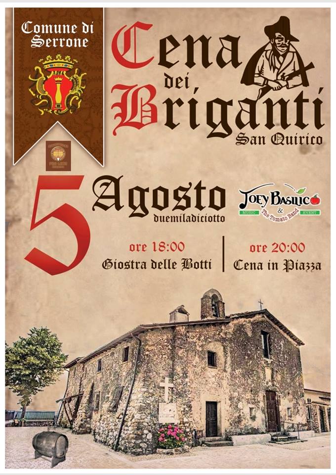 Cena Briganti Serrone 2018