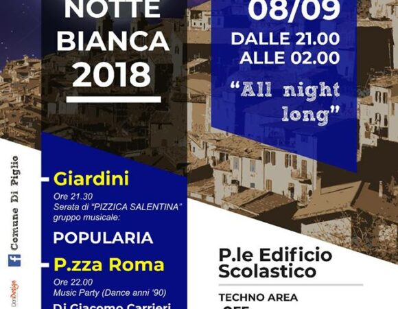 NOTTE BIANCA – Piglio